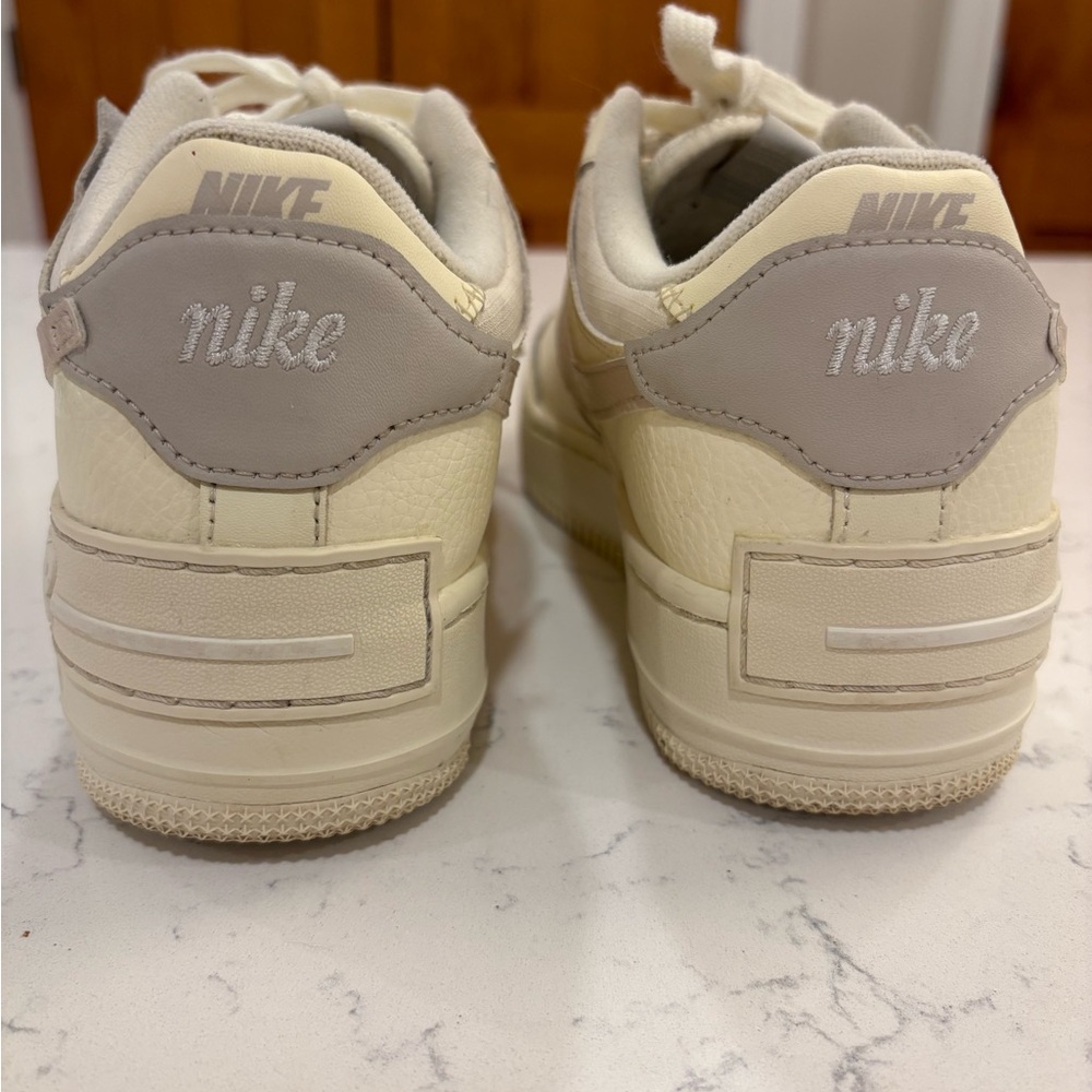 Nike Air Force 1 Shadow Women’s Sneakers – Cream / Neutral – Size 8.5 - Picture 7 of 15